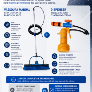 Kit Vassoura Com Injeção De Sabão